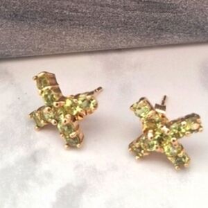 THL 10k Green Earrings